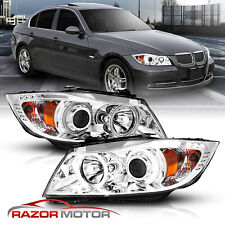 [Dual CCFL Halo]For 2006 2007 2008 BMW 3 Series E90 E91 Projector LED Headlights picture