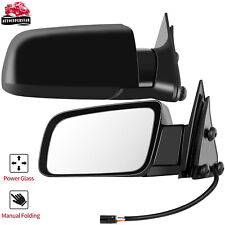 Pair Set Black Side View Door Mirrors For Chevrolet Pickup Truck 1988-1998 picture