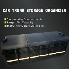 XXL Car Trunk Organizer, SUV Trunk Cargo Fold Up Bag Box 3-in-1  Large Caddy Bin picture