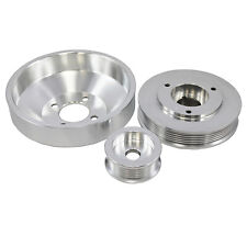 96-99 Ford Mustang GT / Cobra 4.6 3 PC Under Drive Pulley Set Polished Aluminum picture
