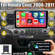 Android 13 Apple CarPlay GPS Navi Car Stereo Radio For Honda Civic 2006-2011 picture