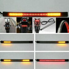 48 LED Motorcycle Flexible Turn Signal Amber Integrated 4 Strip Brake Tail Light picture