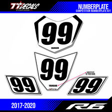 R6 Numberplates Raceplates 2017-2020 Trackday Racing Number Plates CCS WERA picture