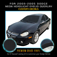 For 2003-2005 Dodge Neon SRT-4 SXT R/T Headlight Eyelid Decal - Flat Matte Vinyl picture