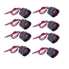 8x EV6 EV14 USCAR Pigtail Cut & Splice Fuel Injector Connector Wiring Plug Clips picture