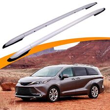 2PCS Silver Roof Side Rails For 2021 - 2024 Toyota Sienna Crossbar Accessories picture