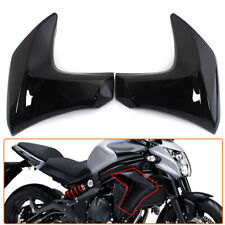 2xGloss Black Front Side Radiator Cover Panel Fairing Cowling For Kawasaki ER-6N picture