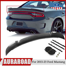 For 2011-2022 Dodge Charger Rear Trunk Spoiler Wing Lip M Style ABS Carbon Fiber picture