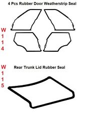 Mercedes Benz W114 W115 - Door + Trunk Rubber Weatherstrip Seal Set 5 Pieces picture