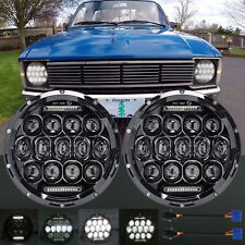 For 1979 1980 1981 Toyota Pickup Pair 7'' Inch Round LED Headlights Hi/Lo DRL picture