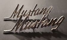 (2)Vintage 1968-1973 Ford Mustang Emblem Badge Metal Old Collectible Automotive  picture