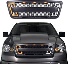 Front Raptor Grill Bumper Grill Mesh With Led Light Fits For 2004-2008 Ford F150 picture