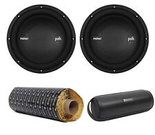 (2) Polk Audio MM1042DVC 10” 2400 Watt Car Subwoofers Subs+Rockmat+Free Speaker picture