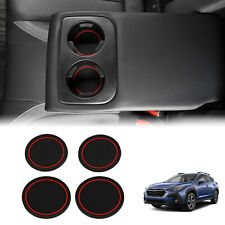 JERBOR For Subaru Crosstrek 2024 4pcs Black Auto Armrest Sink Non-Slip Coasters picture
