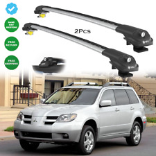 New Mitsubishi Outlander Mk1 2003-2006 Silver Cross Bars Roof Rack Easy Installs picture