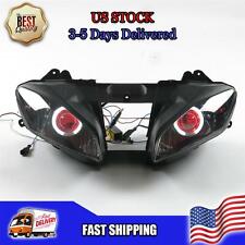 NT Front Headlight HALO Red Angel Eye Fit for Yamaha 2008-2016 YZF R6 t014 picture