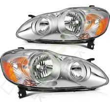 Headlights Assembly Fits Toyota Corolla 2003-2008 CE LE S Sedan 4-Door Headlamps picture