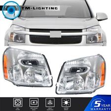 For 2005 06-2009 Chevrolet Equinox Halogen Headlights Chrome Housing Left+Right picture