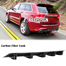 For Jeep Grand Cherokee SRT8 Carbon Rear Lip Bumper Diffuser Shark Fin Spoiler picture
