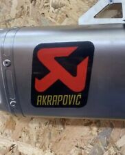 Akrapovic Logo Full Exhaust System Yamaha YZF R7 2022-23 Stainless Steel System picture