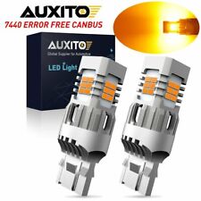 AUXITO Amber 7443/7440 LED Front Turn Signal Light Bulbs No Hyper Flash Canbus A picture