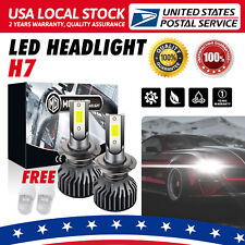 2x H7 Super Bright LED Headlight Bulbs Conversion Kit High Low Beam 6500K White picture