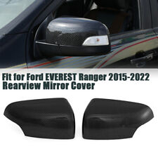 For 15~2022 Ford Ranger Cover Trim Carbon Black Rear View Side Mirror Cover Caps picture