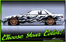 Drift Livery Vinyl Graphics Universal -Fits any Car 240SX S12 S13 S14 S15 Silvia picture