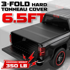 6.5FT 3-Fold FRP Hard Tonneau Cover for 1988-2002 Chevy GMC C1500 C2500 C3500 picture