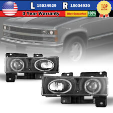 For 88-99 Chevy GMC C/K 1500 2500 Suburban 95-00 Tahoe Headlights Projector 2PCS picture