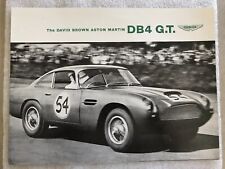 The David Brown Aston Martin DB4 G.T.  Brochure See Photo's Reprint. Rare Own It picture