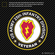 25th Infantry Division Veteran Sticker Die Cut Vinyl tropic lightning hawaii picture