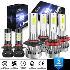 LED Headlight Bulbs + Fog Light Kit For RAM 1500 2500 3500 2009-2018 6x White picture