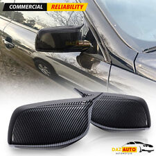 For 2003-2007 BMW E60 E61 550i M Style Wing Side Mirror Cover Caps Carbon Fiber picture