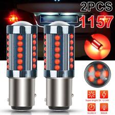 2PCS 1157 LED Strobe Flash Red Bright Brake Tail Stop Light Parking Lamp Bulb picture