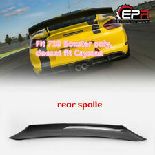 For 16+ Porsche Boxster 718 GT4-style Carbon Rear Duckbill Trunk Spoiler Wing picture