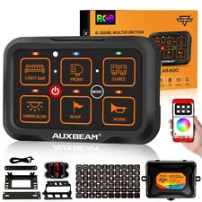 AUXBEAM 6 Gang AR-600 RGB bluetooth Multifunction Switch Panel Relay System Kit picture