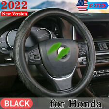 2024 Leather Car Steering Wheel Cover 15inch/38cm Diameter Sport Grip for Honda picture