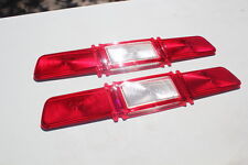 1967 Chevy Impala Rear Tail Light Lamp Lenses Right Hand Left Hand Pair Red New picture