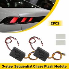 2Pcs 3-Step Flow Sequential Semi Dynamic Flash Chase Tail Module Light Boxes picture