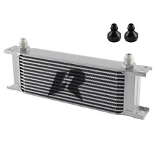 13 Row Stacked Plate Engine Transmission Oil Cooler w/ 8AN to 6AN Adapter picture