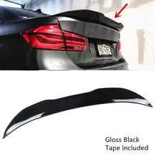 For 12-18 BMW F30 & F80 M3 Gloss Black Color PSM Style Rear Trunk Spoiler Lip picture
