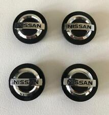 4 Pieces 54mm BLACK Car Refitting Wheel Center Hub Caps Cover Emblems for Nissan picture
