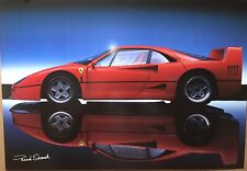 Ferrari F40 Flip View Stunning Car Poster High Quantity Rare Staud Of Germany picture