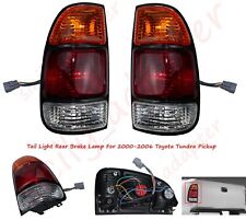 For 2000-2004 Toyota Tundra Pickup Pair LH+RH Tail Light Rear Brake Lamp W/ Wire picture