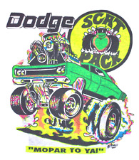 1968 Dodge Scat Pack t-shirt  Vintage  70's  NOS   0152   S,M,L or XL picture