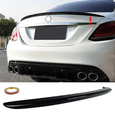Fit For 2015-21 Mercedes W205 C300 C Class Sedan Gloss Black Trunk Spoiler Wing picture