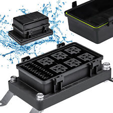 12V DC 6-Gang Waterproof Blade Fuse Bosch Relay Box Block for Automotive Marine picture