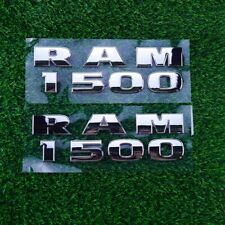 2pcs R-A-M 1500 Left and Right Door Fender Nameplate Emblem 68247897AA (Silver) picture
