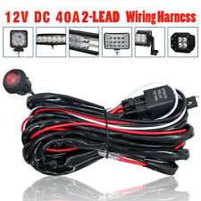 12V 40A Wiring Harness Kit Fuse ON OFF Switch Relay For LED Fog Work Light Bar picture